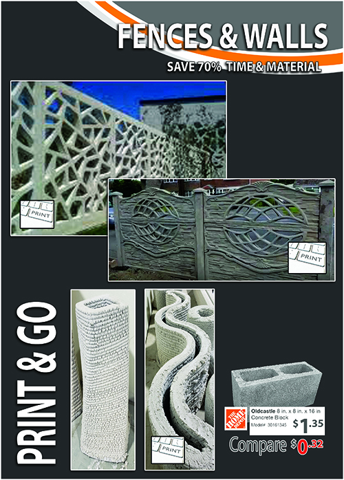 3d print FENCES and walls